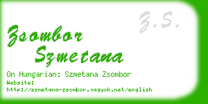 zsombor szmetana business card